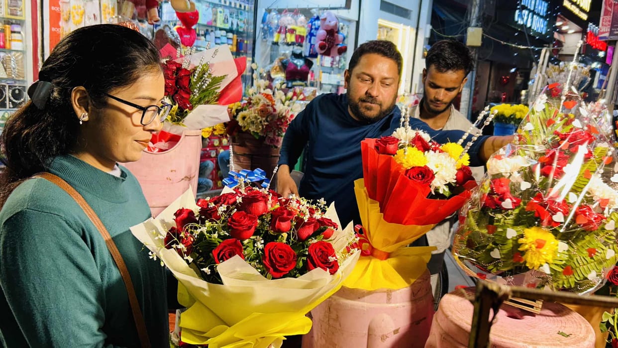 First valentine will be celebrated with temple darshan and outing