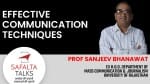 मास्टर क्लास सेशन : Effective Communication Techniques