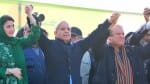 Shehbaz Sharif with Nawaz Sharif