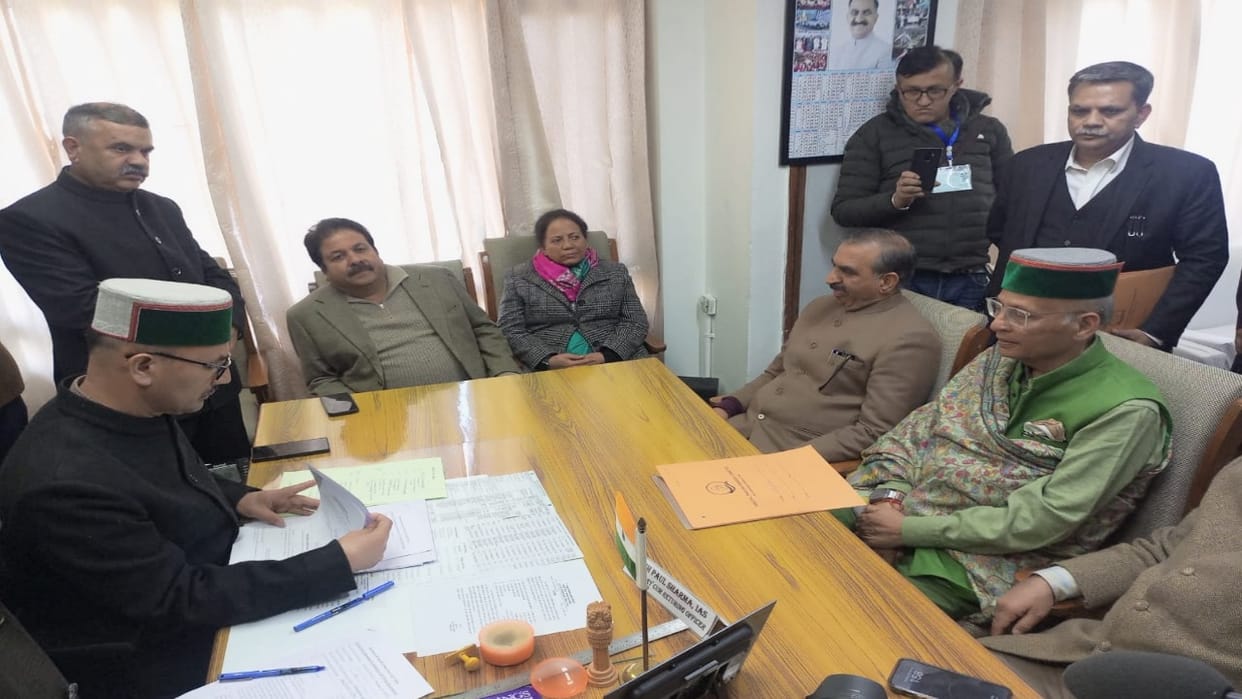 Congress national spokesperson Abhishek Manu Singhvi filed nomination for Rajya Sabha from Himachal.