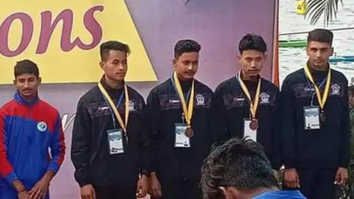 Jhunjhunu youth wins bronze medal in National Canoeing Games