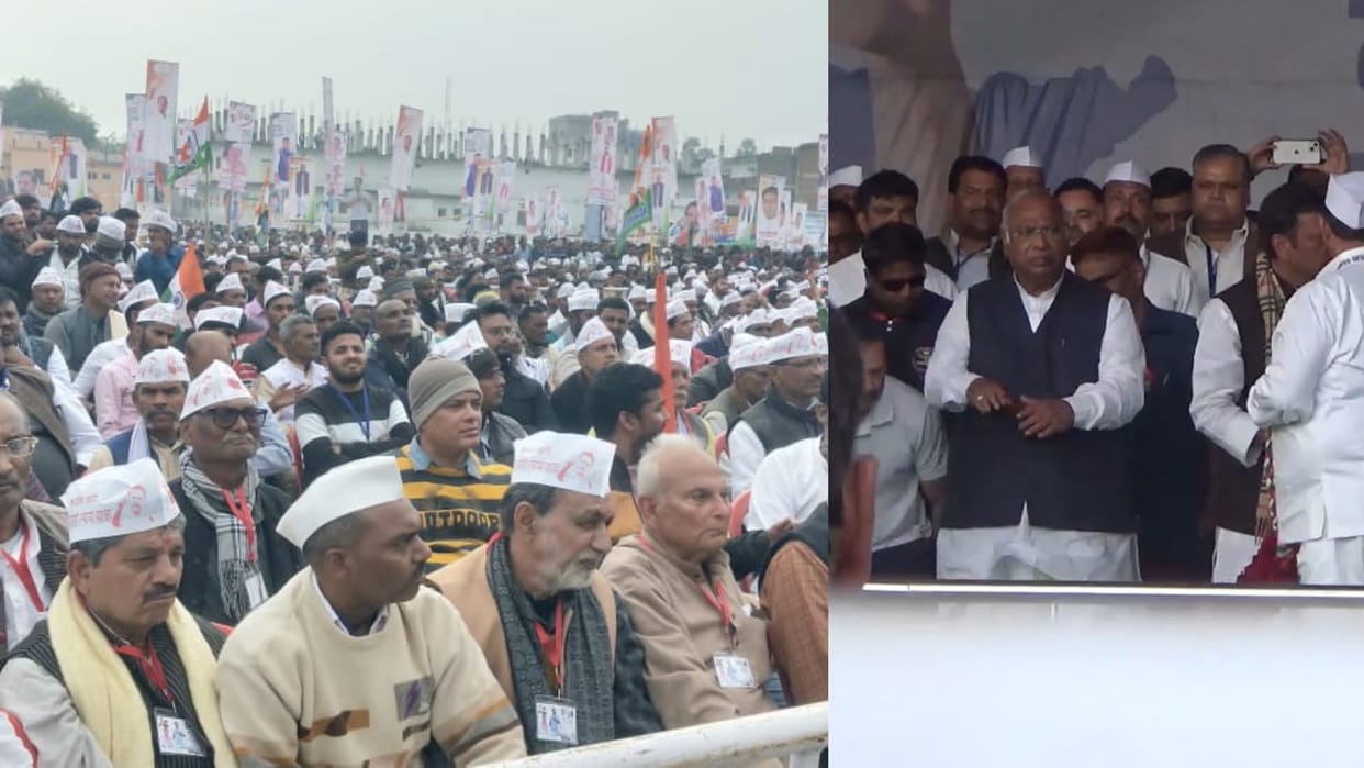 Bharat Jodo Nyay Yatra: Mallikarjun Kharge targeted PM Modi.Forgot Nitish Kumar's name by speech in Aurangabad