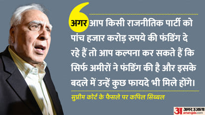kapil sibal petitioner on supreme court decision on electoral bonds political reactions ray of hope democracy