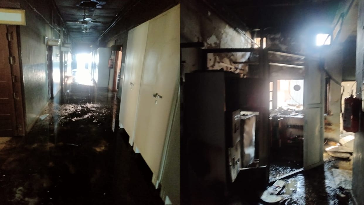 Sirmour News: Fire breaks out in Dr. YS Parmar Medical College Nahan, loss worth lakhs