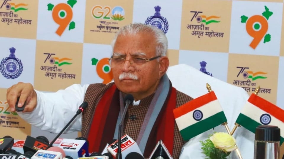 Haryana CM Manohar lal press conference all update news in hindi