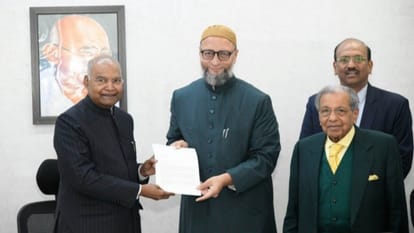 'एक-देश एक-चुनाव' मुद्दे पर पूर्व राष्ट्रपति रामनाथ कोविंद से मिलने पहुंचे असदुद्दीन ओवैसी