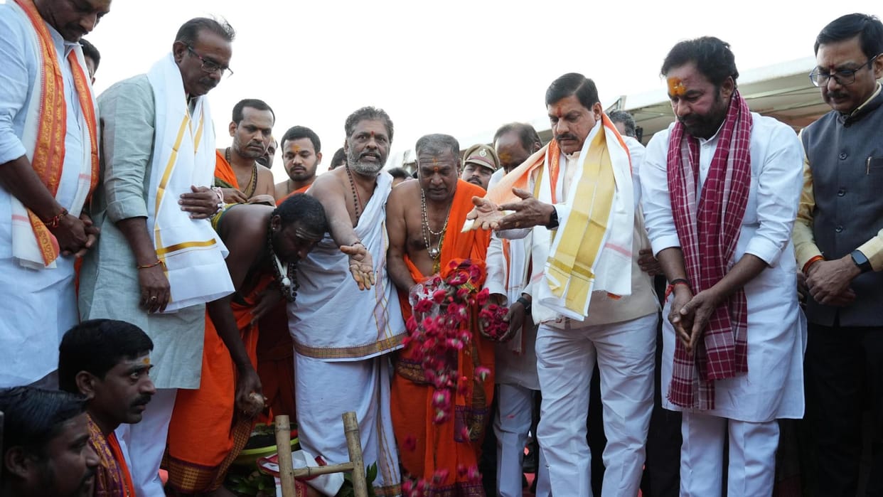 MP News: In Telangana, CM Dr. Yadav said - Contribution and respect of common people are both necessary in gov