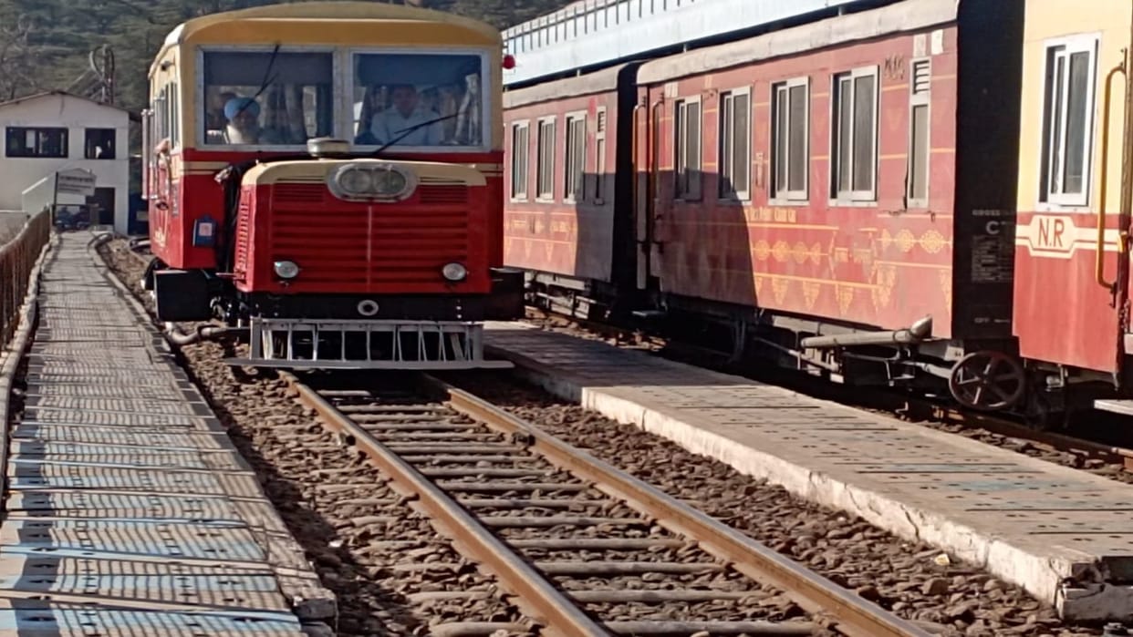 USBRL Project Trial of high speed train between Khadi-Sumbad-Sangaldan track today
