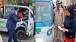 जीपीएस की जांच को लेकर सड़क पर उतरा परिवहन विभाग