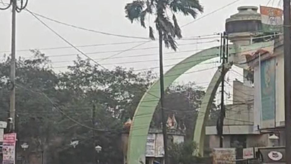 rain accompanied by storm in Korba weather