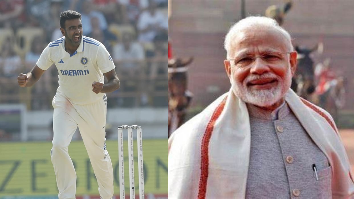 ind vs eng pm modi congratulates ravichandran ashwin on 500 test wickets
