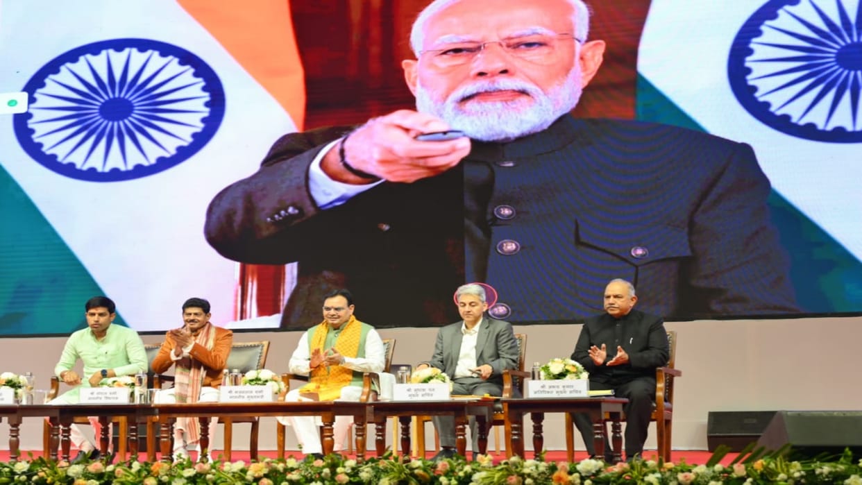 Developed India-Developed Rajasthan: PM Modi participated in the program through VC, praised the CM profusely