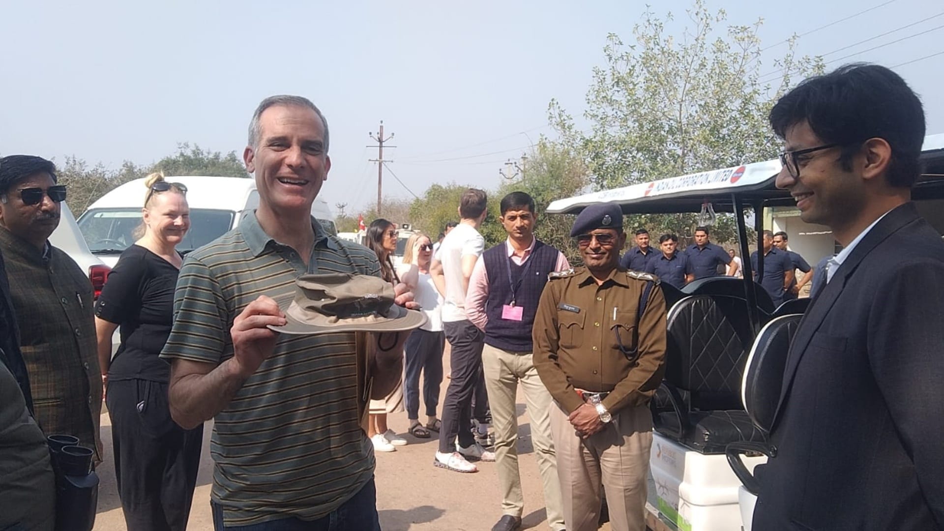 Bharatpur US Ambassador Eric Garcetti visited Keoladeo National Park with wife and daughter