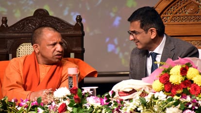 CJI Chandrachud inaugurated the course of National Law University, CM Yogi was also present.