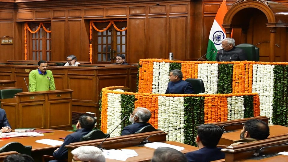 Delhi Assembly: Kejriwal's confidence motion will be discussed today.