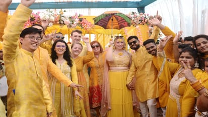 bride came from across the seven seas in love, liked Indian culture, will take seven rounds on Sunday