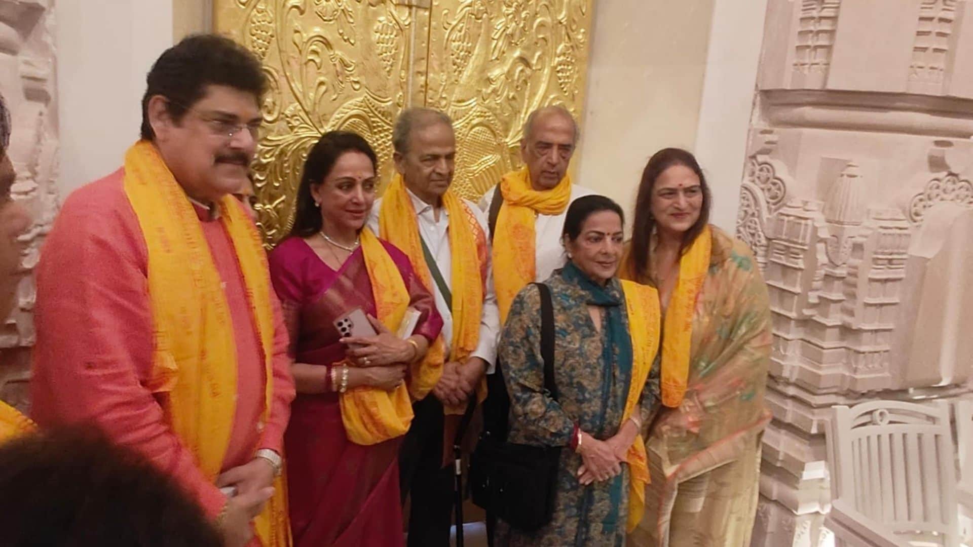 Hema Malini shared pictures of her visit to Ayodhya Ram Mandir Raag Seva enjoyed the darshan of Ram Lalla