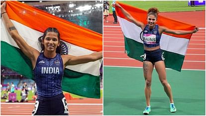 Athletics: एशियाई इंडोर एथलेटिक्स चैंपियनशिप में ज्योति ने जीता स्वर्ण, हरमिलन बैंस को 1500 मीटर में गोल्ड Jyothi Yarraji won gold in Asian Indoor Athletics Championship Harmilan Bains bags gold in 1500m