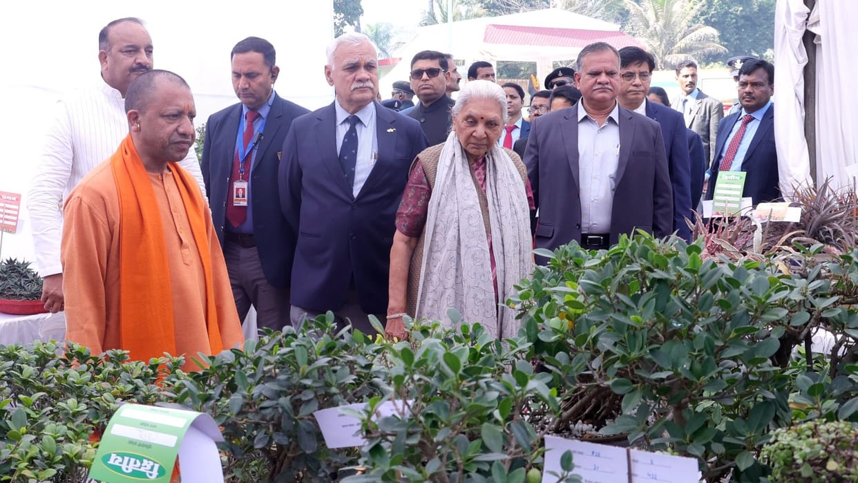 Exibition in Rajbhawan in Lucknow.
