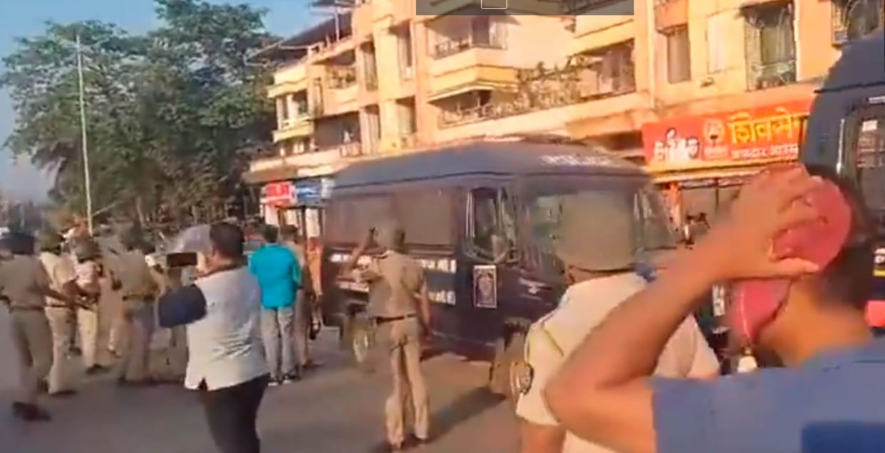 maharashtra stone pelted attack on bjp mla nilesh rane convoy in chiplun ratnagiri bjp vs shiv sena ubt