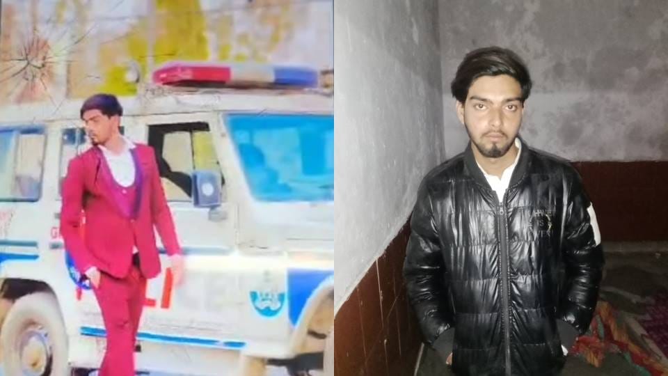 boy made a reel while sitting in a police car in Indirapuram accused arrested on viral video
