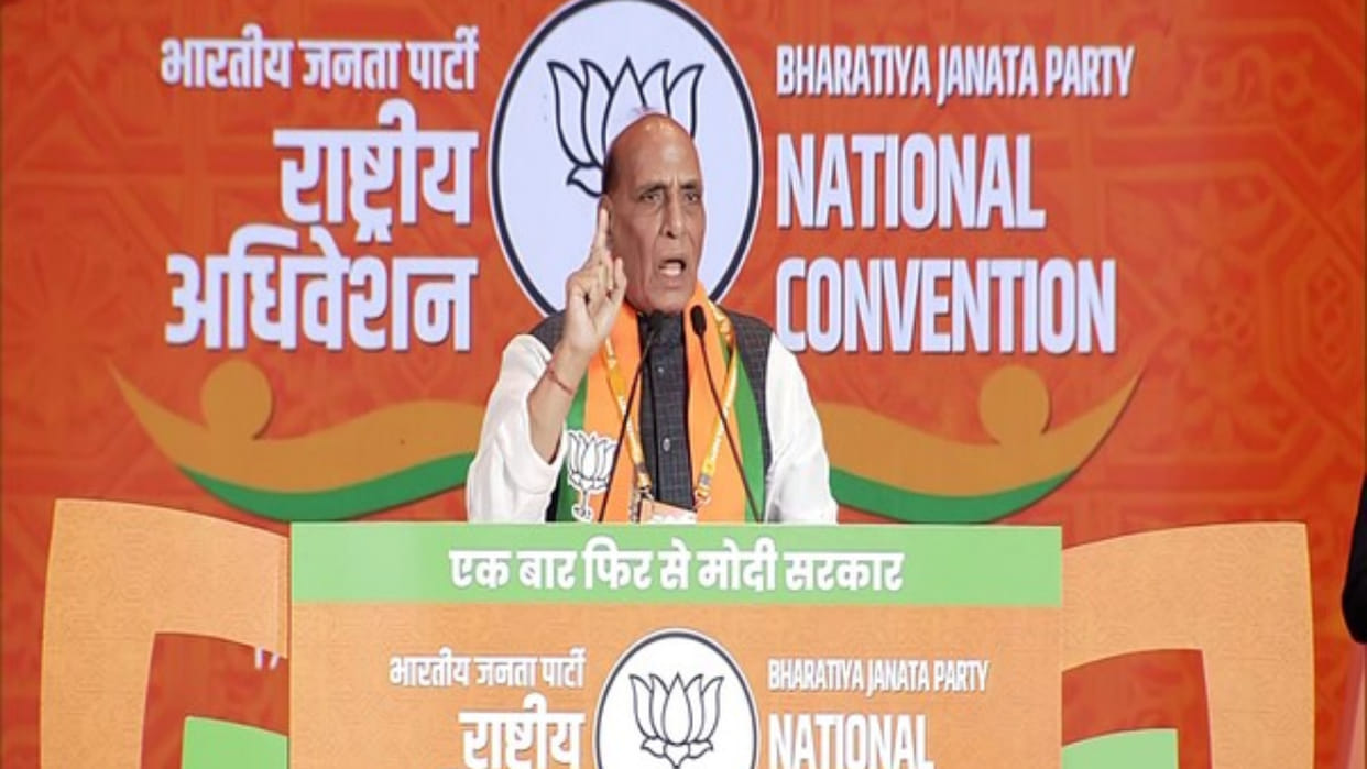 "Our govt has done more for farmers...": Rajnath quotes numbers amid protest on Delhi borders