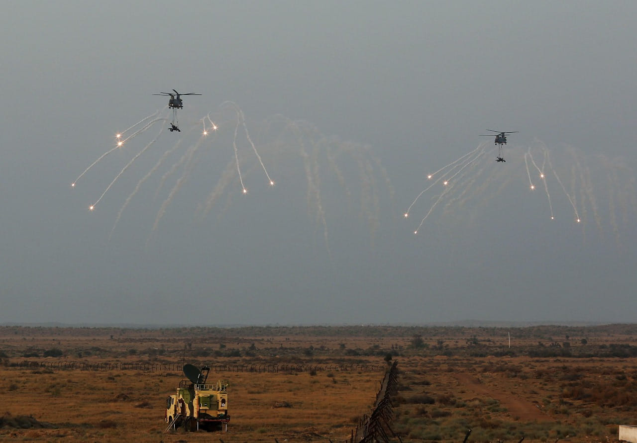 IAF Vayu Shakti Pokhran Air Force strength combat prowess demonstration
