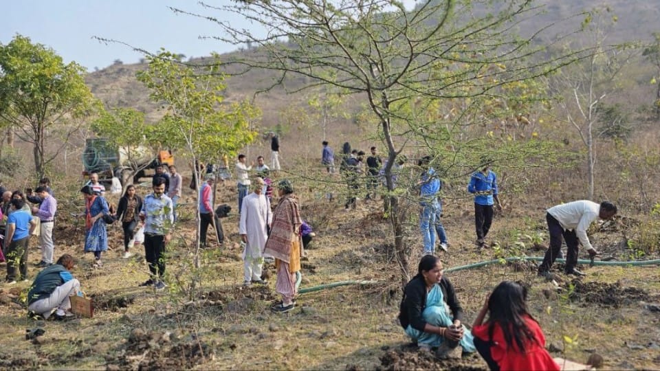 Unique birthday celebration planted 76 neem saplings on turning 76