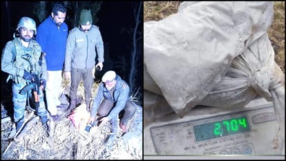 जम्मू कश्मीर: पुंछ के बगयालदरा में नशीले पदार्थ के दो पैकेट बरामद, पुलिस कर रही जांच Jammu Kashmir: Two packets of narcotics recovered in Bagyaldara, Poonch, police is investigating.