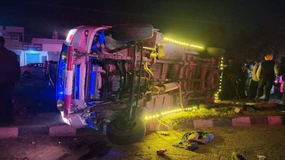 one died in accident in Moga