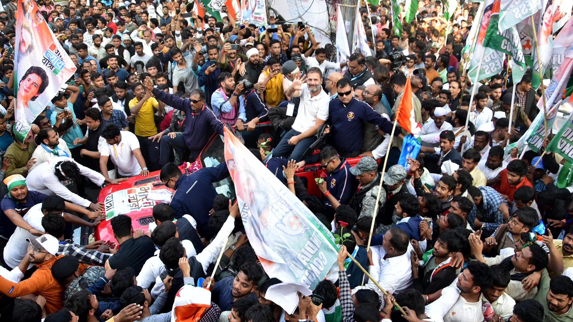 Bharat Jodo Nyay Yatra: Rahul Gandhi reached Prayagraj, huge crowd gathered during the yatra