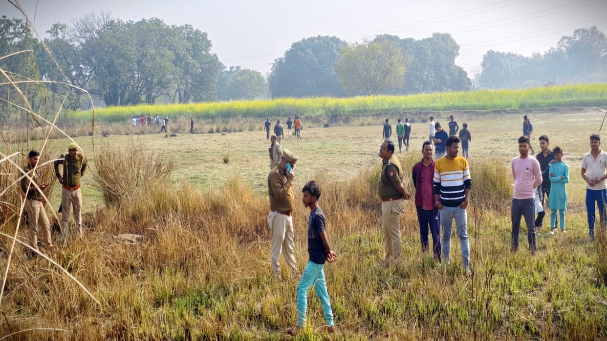 disabled person was murdered and his body was thrown in the field, dogs were scratching him