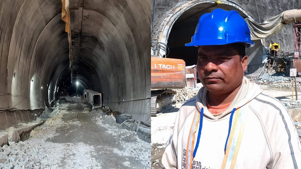 Uttarkashi Silkyara Tunnel 50 bags filled with sand sent through pipe Efforts underway to start de-watering