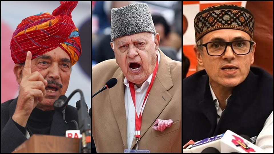 Jammu Kashmir: Politics heated up on Ghulam Nabi Azad's statement, Farooq- Omar Abdullah retaliated