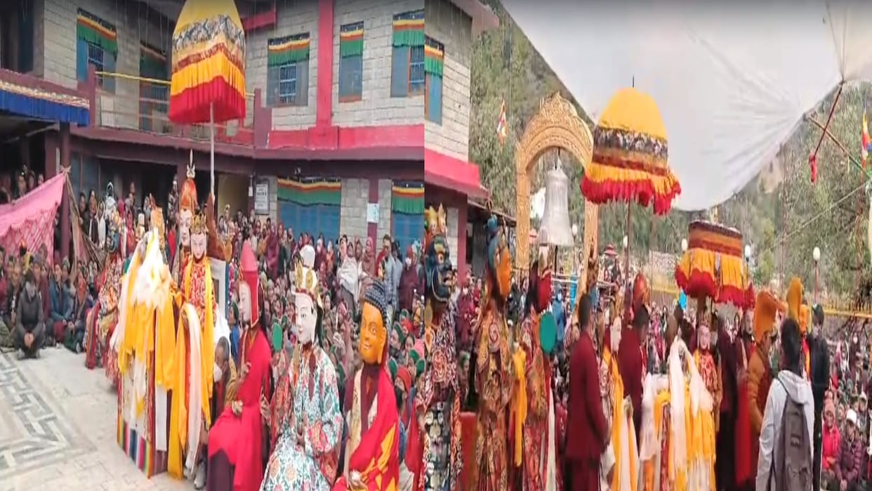 Glimpse of 10 incarnations of Guru Padmasambhava seen in Chham dance, grand procession also taken out