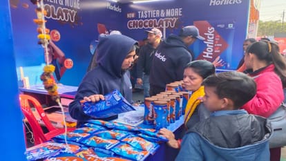 Devotees welcomed with Chocolate Horlicks in Magh Mela, information about increasing height also