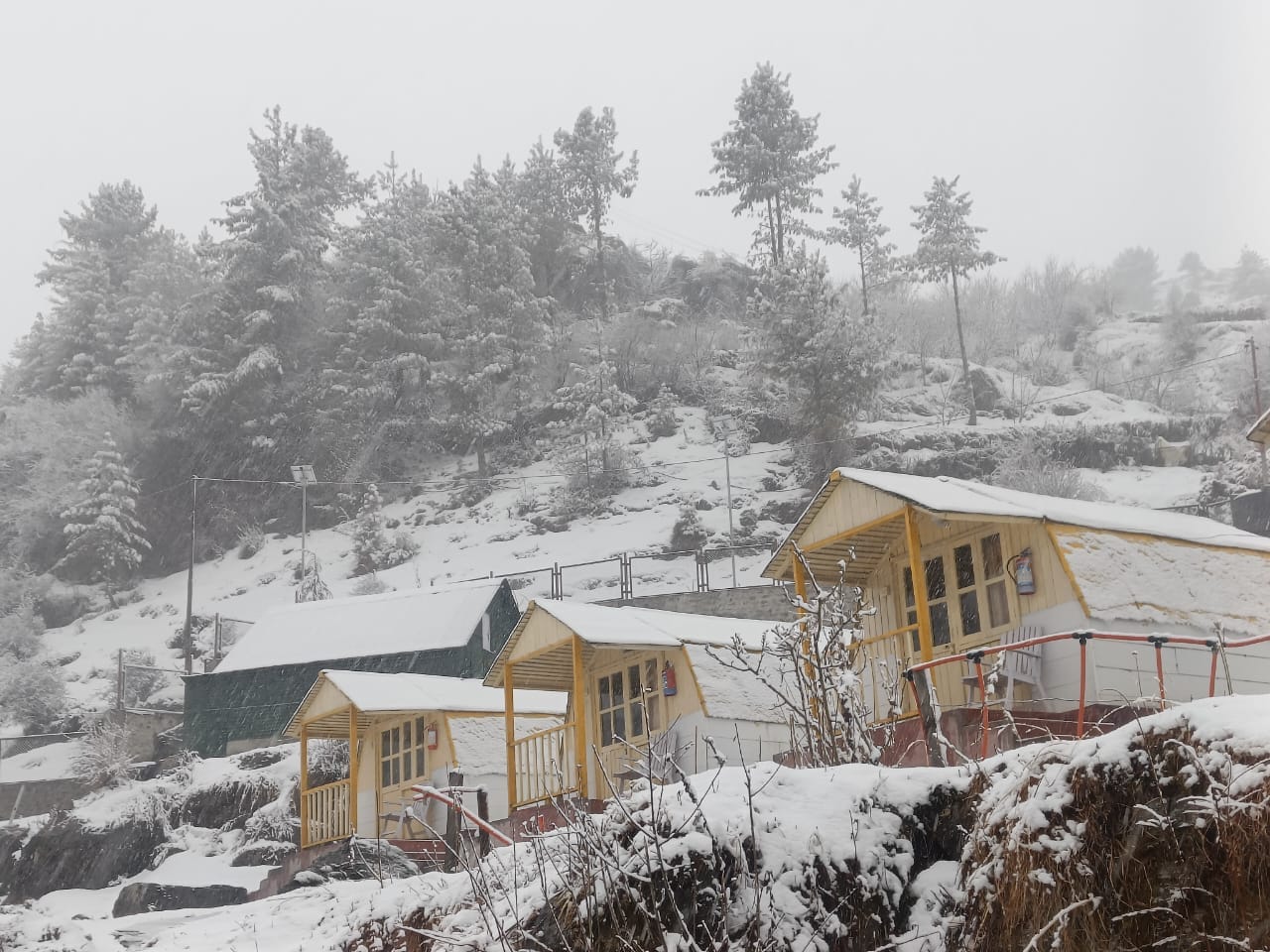 Uttarakhand Weather Update today Rainfall and Snowfall Cold Increase Photos