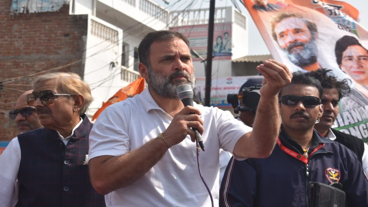 Rahul Gandhi reaches Pratapgarh: Bharat Jodo Yatra reaches Pratapgarh with warm welcome,