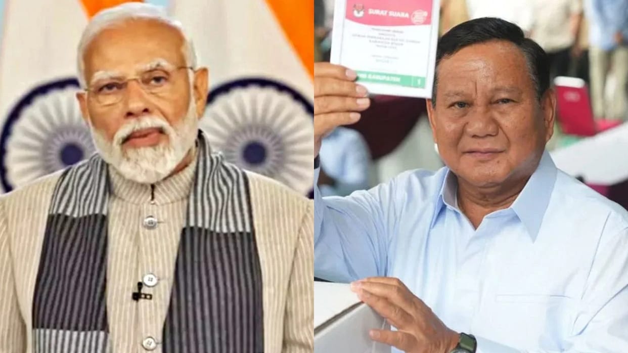 India Indonesia PM Modi congratulated newly elected Prabowo Subianto