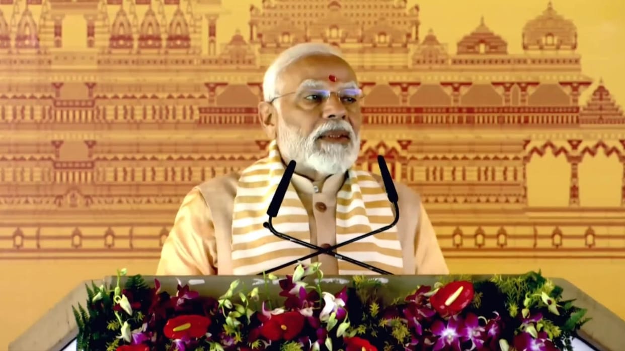 PM Modi in UP Live Updates To Lay Foundation Stone of Kalki Dham Temple in Sambhal News in Hindi