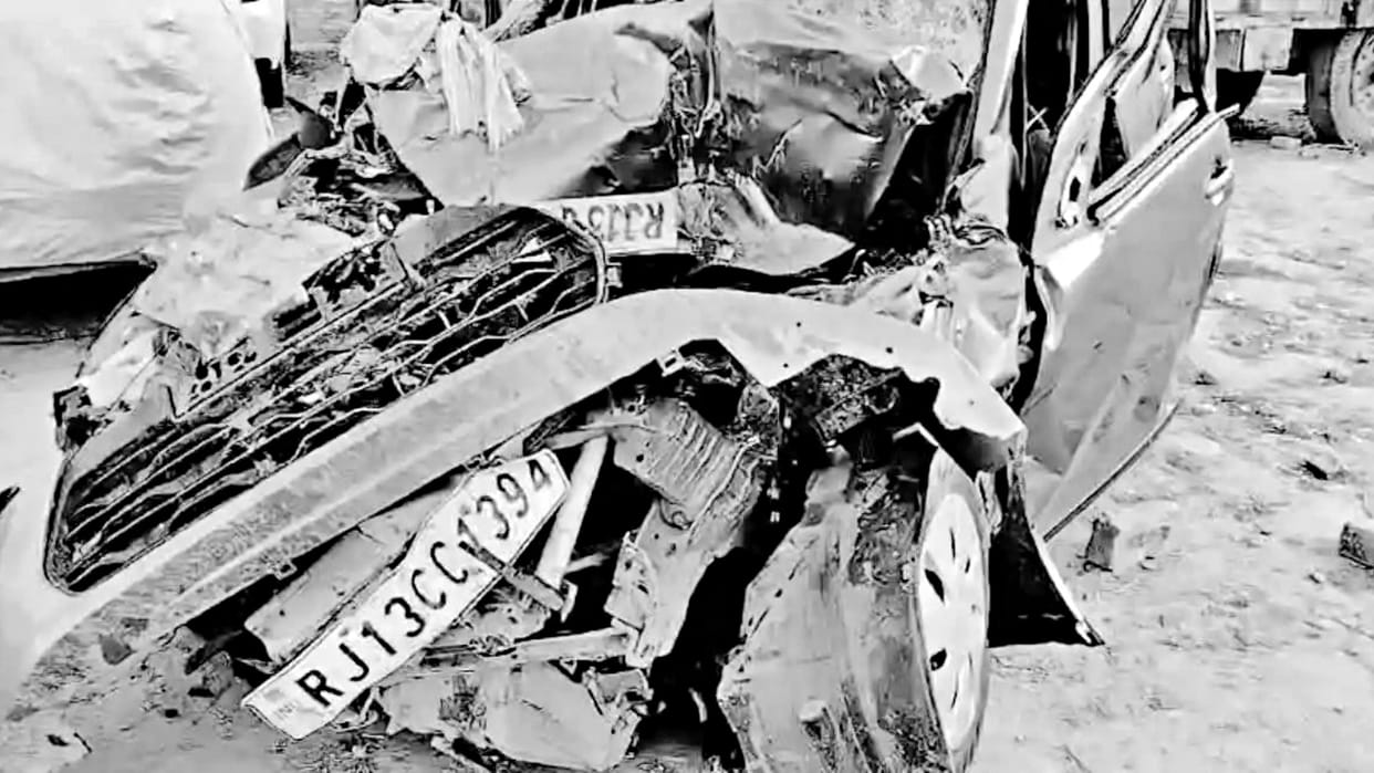 Rajasthan Three cousins died in a road accident in Shri Ganga Nagar