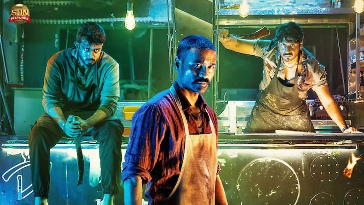 Dhanush film D 50 is now officially titled Raayan makers release actor first look poster pic goes viral
