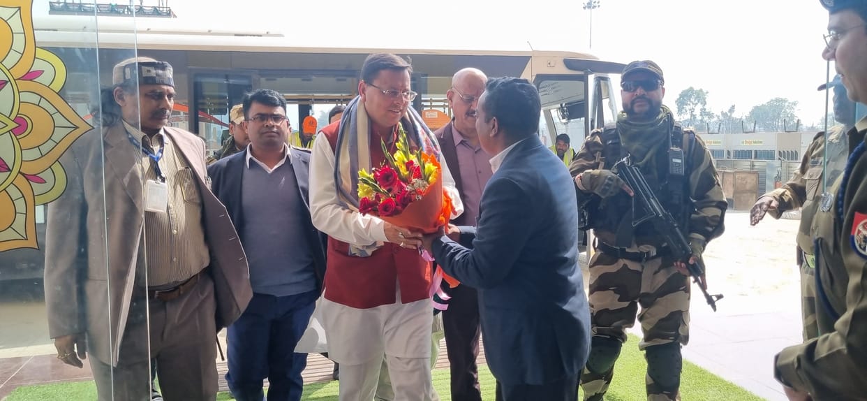 Uttarakhand CM Pushkar Singh Dhami offered prayer to Ramlala in Ayodhya.
