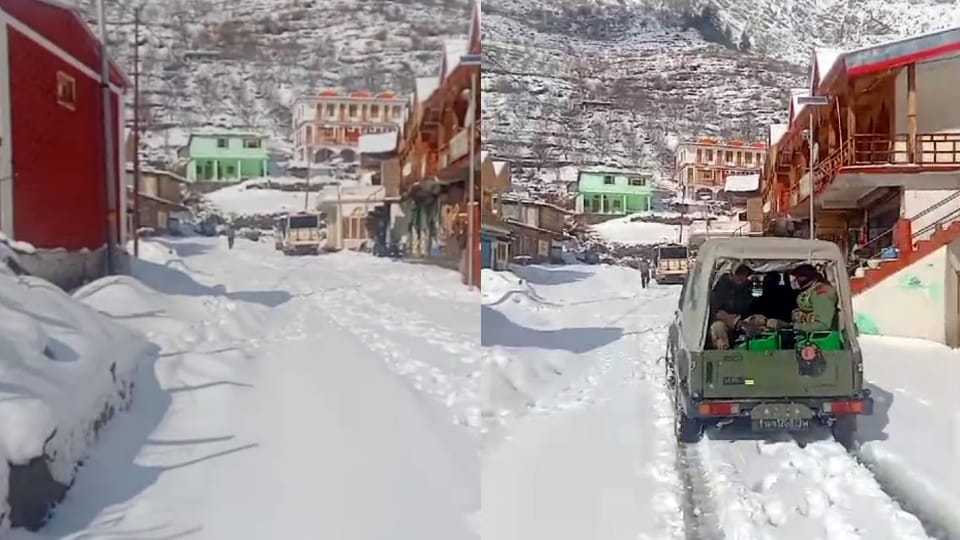 Uttarakhand Weather Gangotri Highway closed after Heavy Snowfall China border cut off from district headquarte