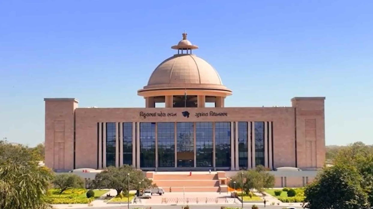 ten Congress MLAs suspended from Gujarat Assembly for a day for sloganeering in House