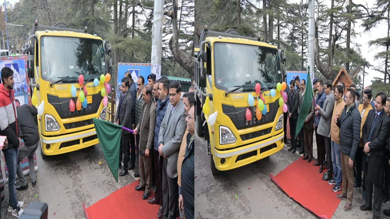 Public Works Department Shimla Zone gets 82 new tippers, CM shows green signal
