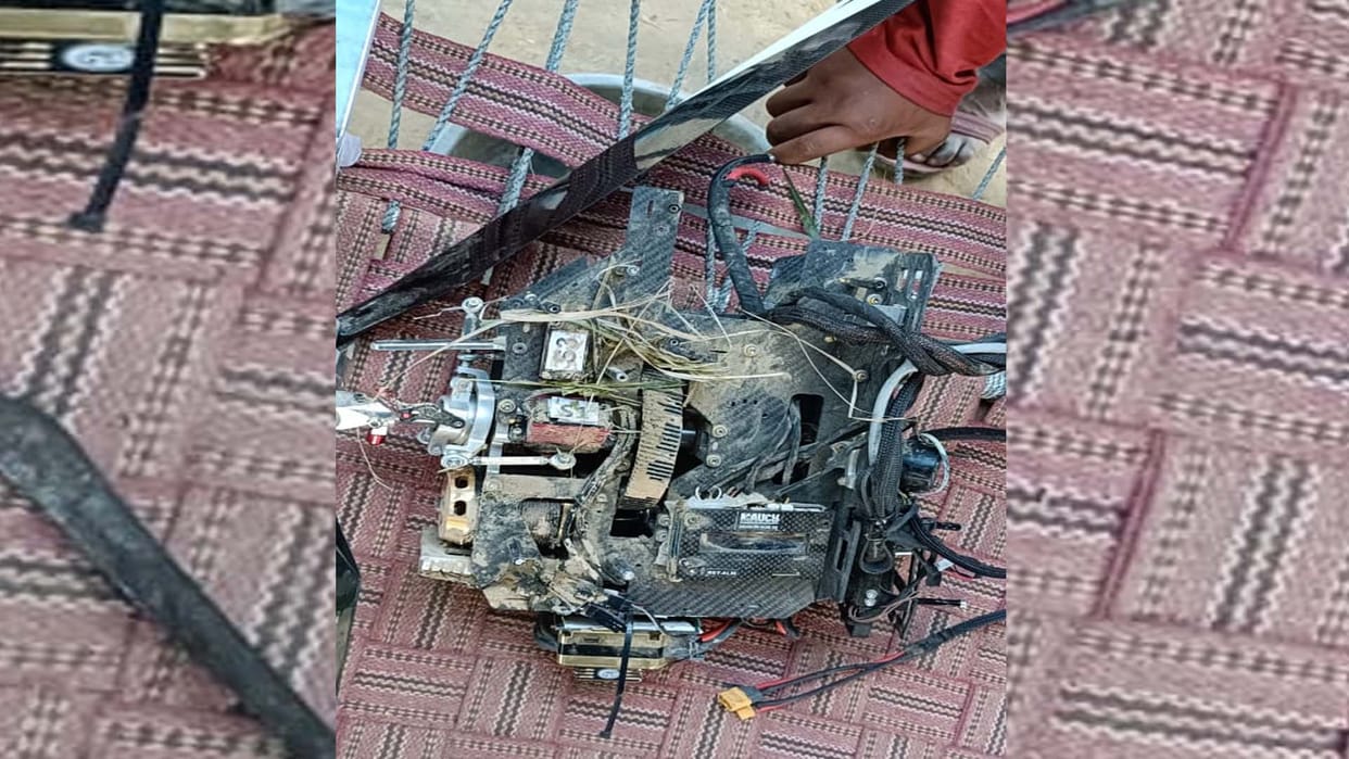 Kanpur: Drone fell in the field