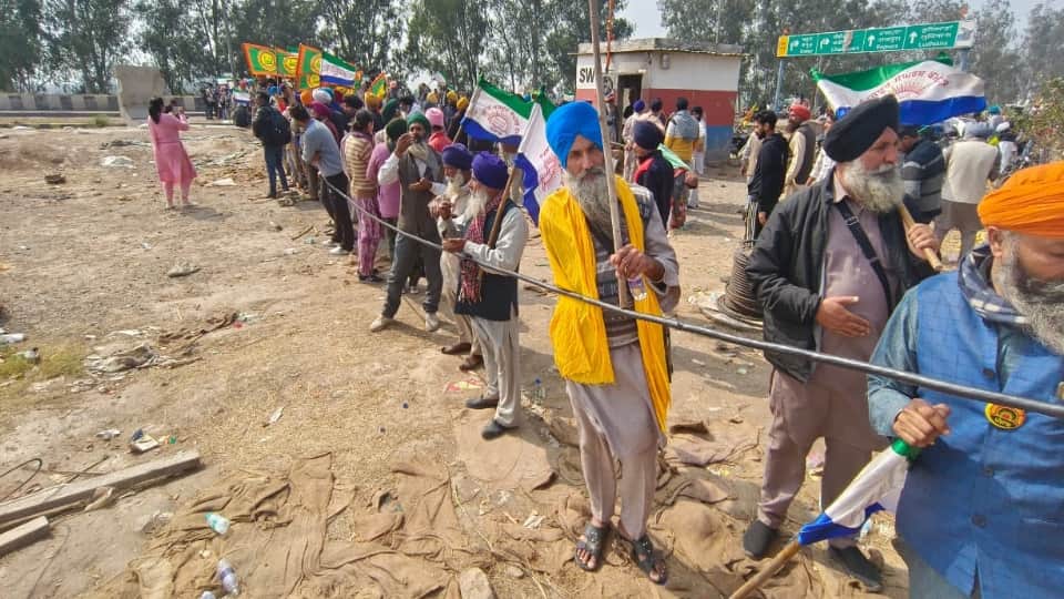 Preparations started for Farmers Delhi March at shambhu border