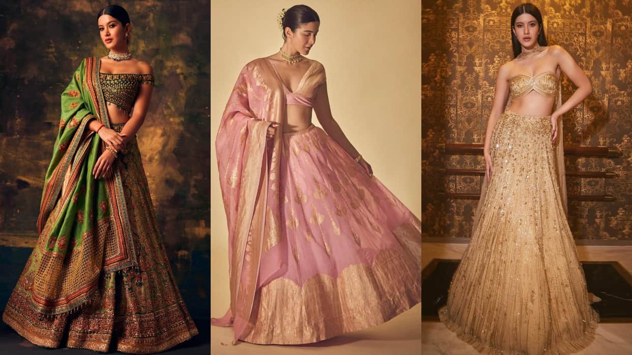 wedding Fashion latest lehenga collection for wedding season inspired by shanaya kapoor