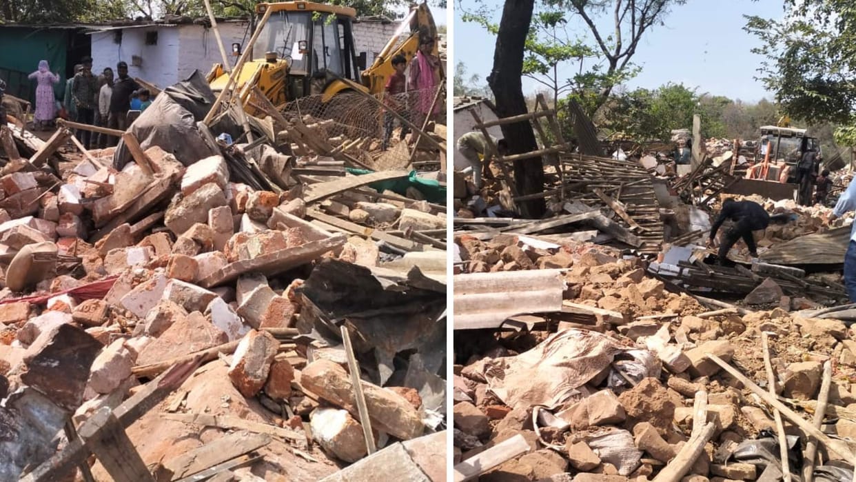 Bhopal: Action started to remove 386 families of Bhadbhada colony, 20 houses demolished